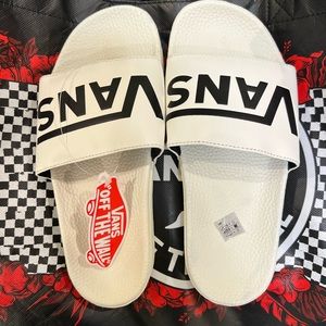 Vans off white slides